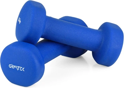 Гантелі для фітнесу неопренові Gymtek Queenfit 2х1,5кг світло-синій