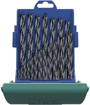 Zestaw wierteł Heller do metalu HSS-R 1-10 mm 19 szt (4010159177375)