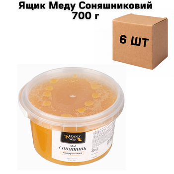 Ящик Меда Подсолнечный 700 г в ящике 6 шт