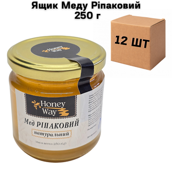 Ящик Меда Рапсовый 250 г в ящике 12 шт