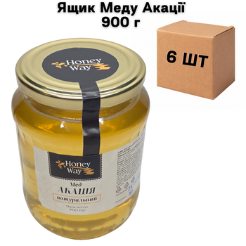 Ящик Меда Акации 900 г в ящике 6 шт