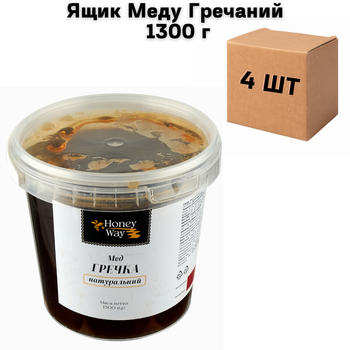 Ящик Меда Гречишный 1300 г в ящике 4 шт