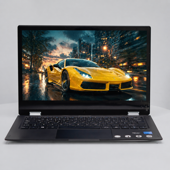 Ноутбук-планшет 13,3" Medion (Lenovo Group) E3221 | IPS (1920x1080) FullHD | Intel | RAM DDR4 4 ГБ | SSD 128 ГБ + eMMc 64 ГБ | Intel Graphics | Сенсорний екран | Метал | АКБ до 8 годин | Win10 б/в (4940)