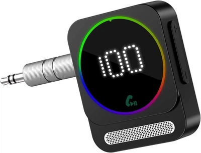 Bluetooth AUX адаптер LOFICOPER 5.3 для авто, ресивер Hands-Free