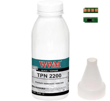 Тонер + чип Pantum P2200/P2207/P2500/P2507, M6500/M6550/M6600/M6607, 90 г, WWM (TC-PC-211RB-WWM)