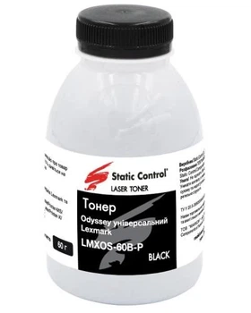 Тонер Lexmark универсальный, 60 г, Static Control (LMXOS-60B-P)