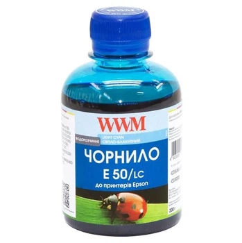 Чернила WWM Epson Stylus Photo Universal, Light Cyan, 200 мл, водорастворимые (E50/LC)