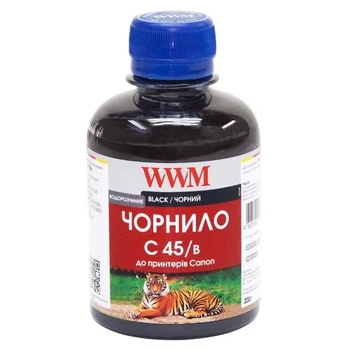 Чернила WWM Canon CLI-451B, Black, 200 мл, водорастворимые (C45/B)