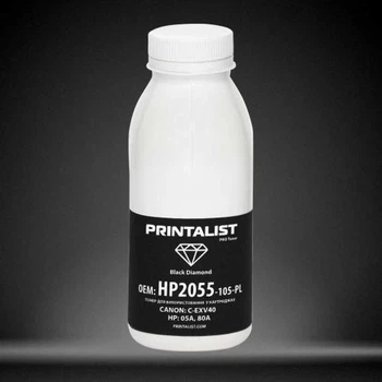 Тонер HP LJ P2030/P2035/P2050/P2055, M401/M425, Black, 105 г, Printalist (HP2055-105-PL)