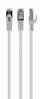 Патч-корд 0.5 м, S/STP, White, Cablexpert, Cat.6a, Cu, LSZH (PP6A-LSZHCU-W-0.5M)