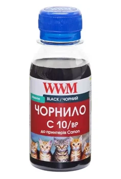 Чорнило WWM Canon PG-510/512/440, PGI-425Bk/520Bk, Black, 100 мл, пігментне (C10/BP-2)