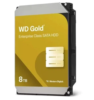Жесткий диск 3.5" 8Tb Western Digital Gold, SATA3, 256 Мб, 7200 об/мин (WD8005FRYZ)