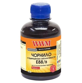Чернила WWM Epson 108, Black, 200 мл, водорастворимые (E88/B)