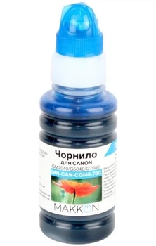 Чернила Canon GI-40, Cyan, 70 мл, Makkon (IMN-CAN-CGI40-70C)