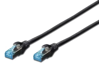 Патч-корд 5 м, SF/UTP, Black, Digitus, Cat.5e, Cu, PVC (DK-1531-050/BL)