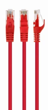 Патч-корд 1.5 м, UTP, Red, Cablexpert, Cat.6, CCA, PVC (PP6U-1.5M/R)