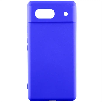 Противоударный чехол Silicone Cover Ummi Lakshmi Full Camera (AA) для Google Pixel 8a, синий / Iris