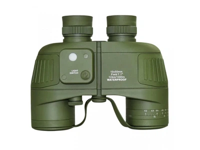 Бінокль WATERPROOF ARMY 10×50 з компасом та далекомірною сіткою