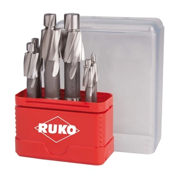 Набір зенкерних біт Ruko DIN 373 HSS M3, M4, M5, M6, M8, M10 6шт Метал Б/В