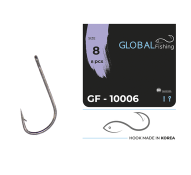 Крючок Global Fishing GF-10006 №8 8шт