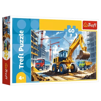 Пазли Trefl Екскаватор-навантажувач Трактор 60 ел (17406)