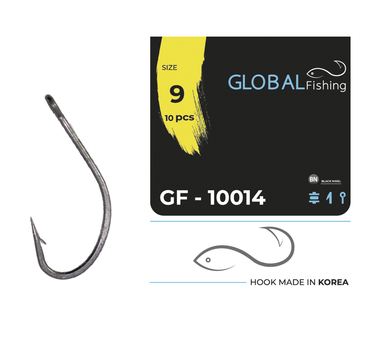 Крючок Global Fishing GF-10014 №9 10шт