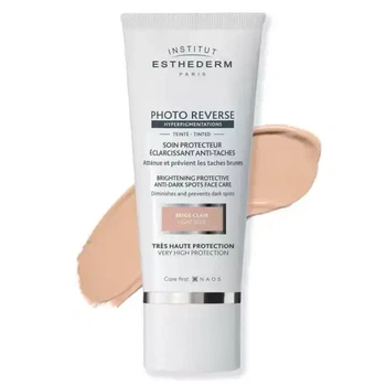 Крем для обличчя при пігментації з тоном Institut Esthederm (Інститут Естедерм) Photo Reverse Brightening Protective Anti-Dark Spots Face Care, 50 мл — сонцезахисний догляд та вирівнювання тону шкіри
