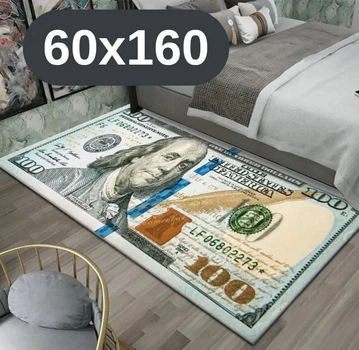 Стильный и износостойкий коврик для дома 60×160-"100 долларов" KT8000601
