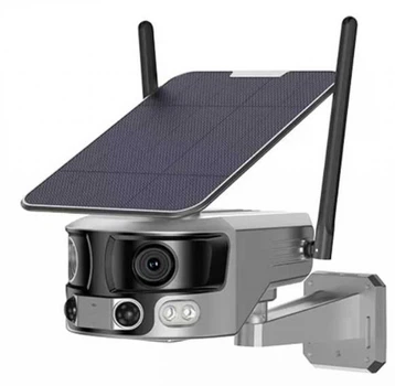 Видеокамера Y6 с солнечной панелью 8 Мп 4K WiFi угло обзора 180°