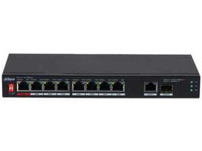 Коммутатор Dahua DH-PFS3110-8ET1GT1GF-96 10-портовый неуправляемый с 8 PoE портами