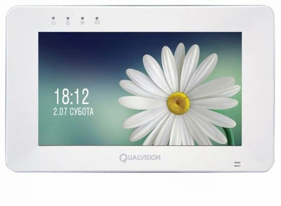 Видеодомофон Qualvision QV-IDS4771 7-дюймовый сенсорный экран 1024x600 белый
