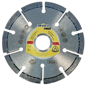 Алмазне коло Klingspor 125х6х22,23 мм для прочищення швів DN600U Supra (330632)