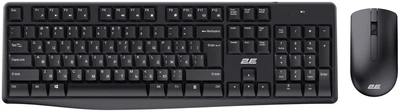 Комплект беспроводная клавиатура и мышь 2E MK-390 Black WL, EN/UK