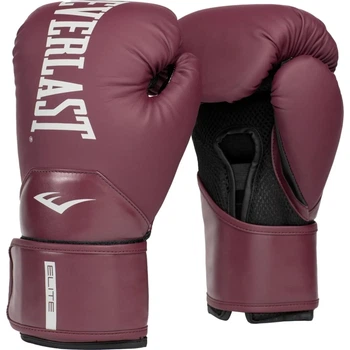 Перчатки боксерские Everlast ELITE 2 BOXING GLOVES бордовые (16 унций) P00003303