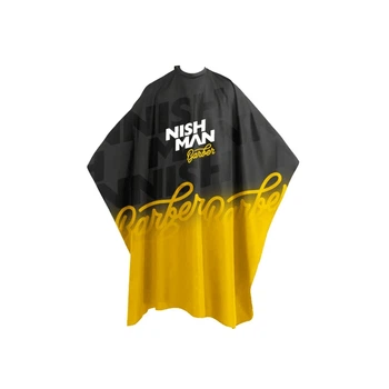 Перукарська накидка Nishman Professional Cape Yellow & Black (NISM00412)