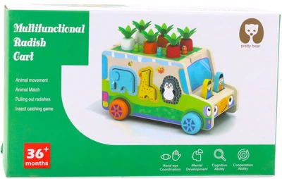 Дерев’яний сортер LeanToys Авто 24 x 12,5 x 15 см (733402) (5905991037156)