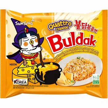 Лапша рамен очень острая Бульдак Quattro Cheese Samyang 145г