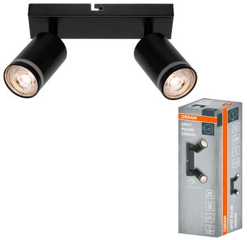 Світильник спотовий OSRAM PULSE 2XGU10 чорний (4099854587771)