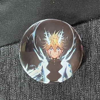 Значок аниме Черный Клевер Black Clover, диаметр 58 мм (ZNBLC 0010)