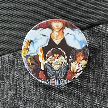 Значок аниме Тетрадь смерти Death Note, диаметр 58 мм (ZNDNA 0016)