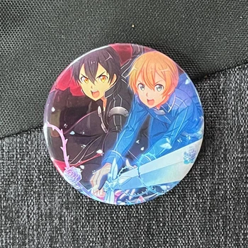 Значок аніме Майстри меча онлайн Sword Art Online, діаметр 58 мм, (ZNSAO 0028)