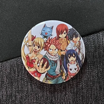 Значок аніме Хвіст Феї Fairy Tail, діаметр 58 мм, (ZNFAT 0015)