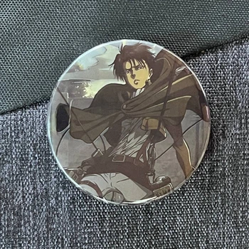 Значок аніме Атака титанів Attack on Titan, діаметр 58 мм, (ZNAT 0003)