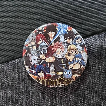 Значок аніме Хвіст Феї Fairy Tail, діаметр 58 мм, (ZNFAT 0010)
