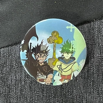 Значок аниме Черный Клевер Black Clover, диаметр 58 мм (ZNBLC 0005)