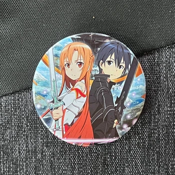 Значок аніме Майстри меча онлайн Sword Art Online, діаметр 58 мм, (ZNSAO 0025)