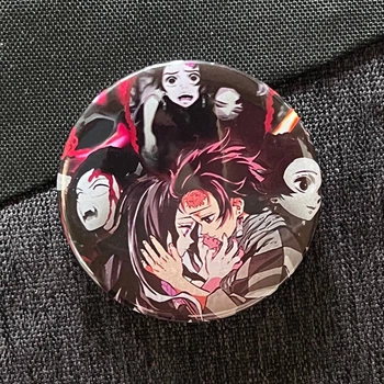 Значок аниме Клинок рассекающий демонов - Demon Slayer, диаметр 58 мм (ZNBDD 0082)
