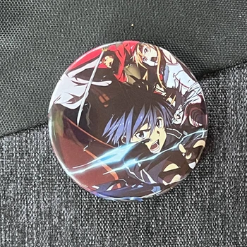Значок аніме Майстри меча онлайн Sword Art Online, діаметр 58 мм, (ZNSAO 0022)