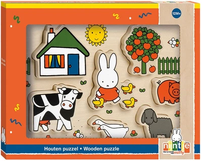 Układanka drewniana Bambolino Toys Nijntje Chunky 7 elementów 17074 (8714274170742)