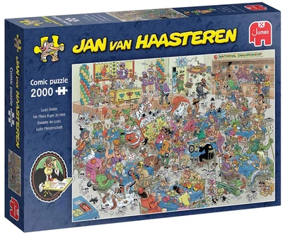 Puzzle Jumbo Jan van Haasteren Ludo Battle 2000 elementów 1110100523 (8721017603276)